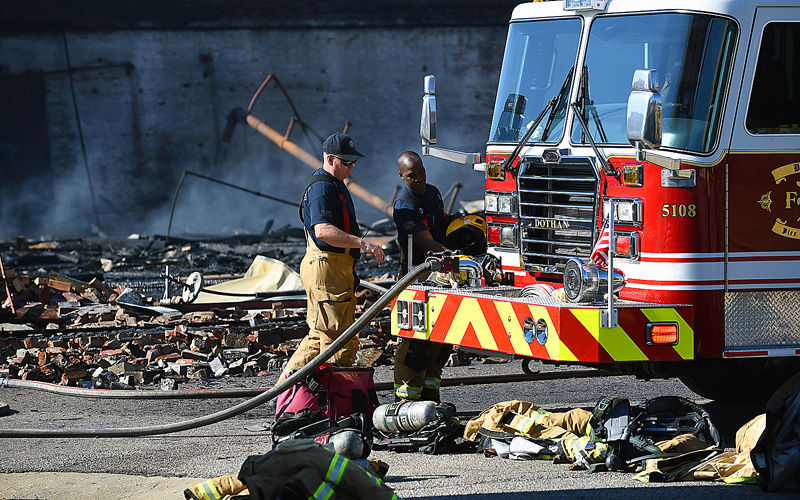 Fire destroys Meadow Gold building